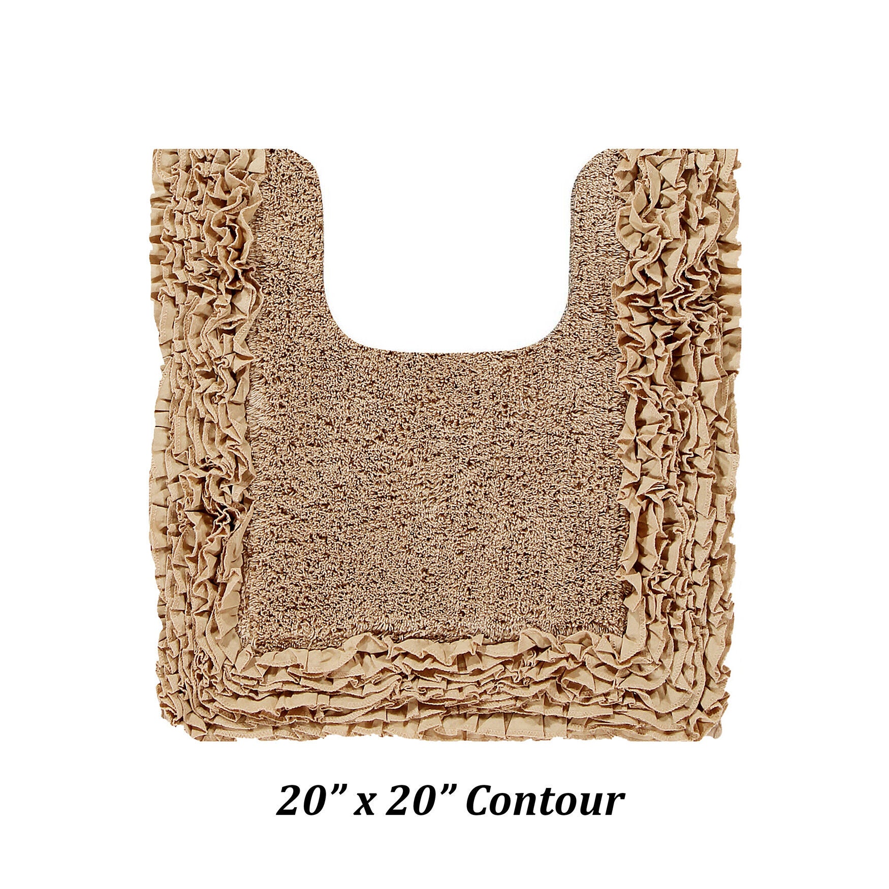 Shaggy Border Bath Rug Mat, 5 Pc Set 39283, , alternate image number 2