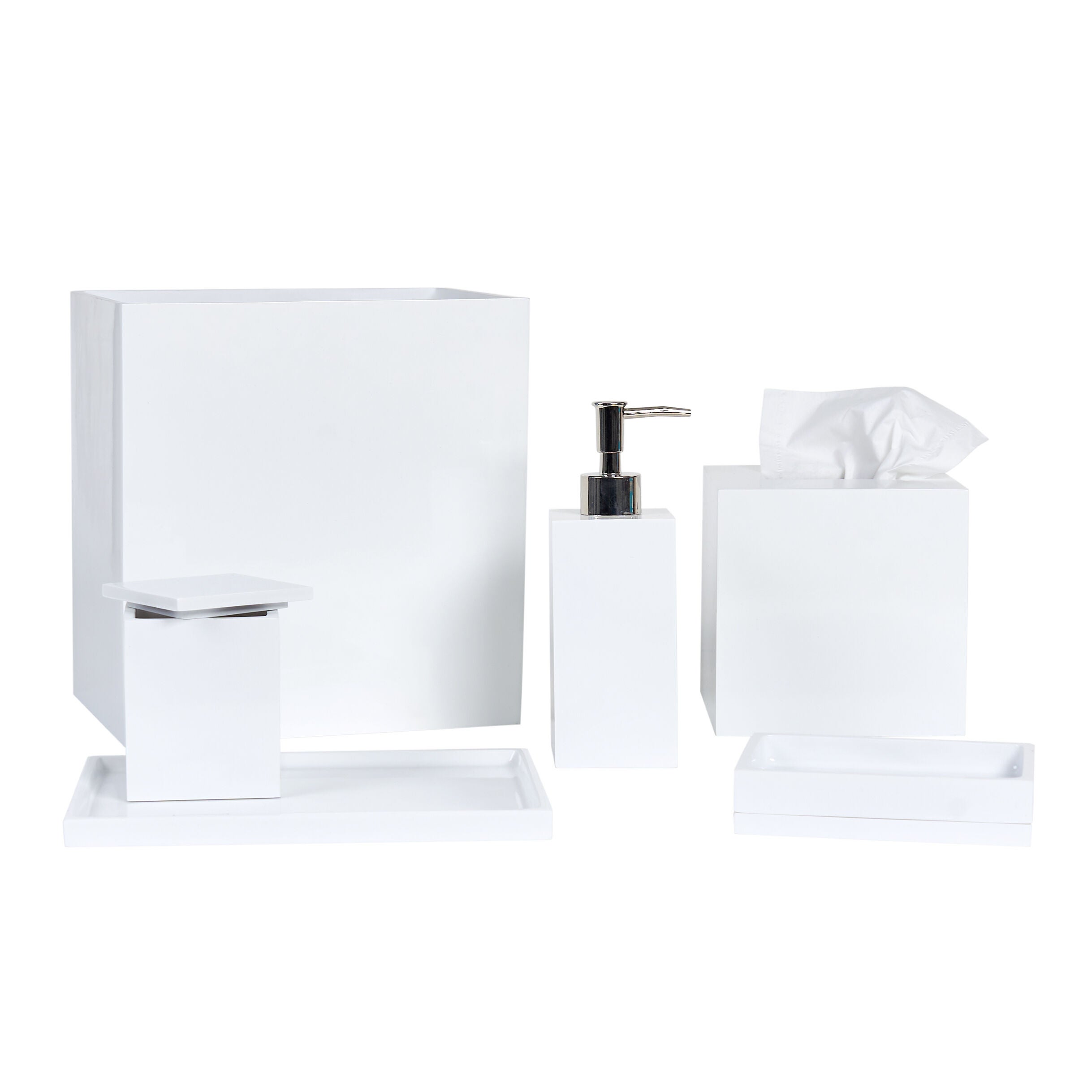 CUTTING EDGE BATH ACCESSORIES WASTEBASKET, AQUA, alternate image number 2