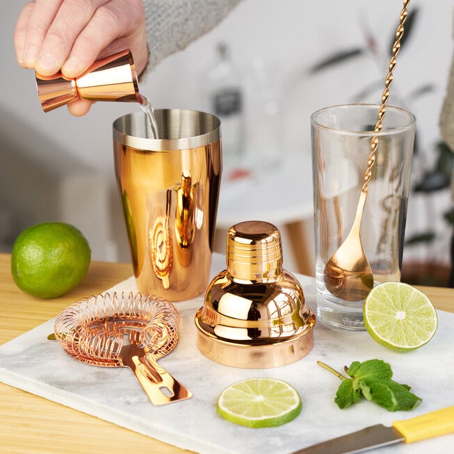 Copper Barware Set By True, , alternate image number null