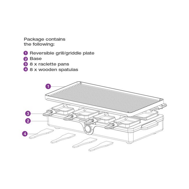 Party Grill & Raclette, 8 Person, , alternate image number null