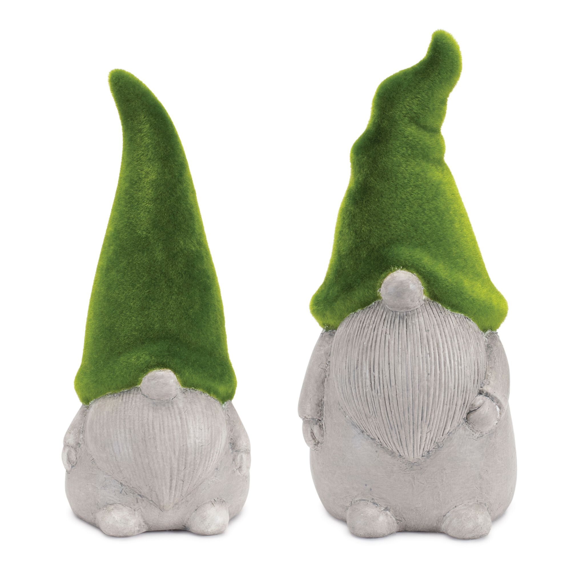 Mossy Terra Cotta Gnome (Set of 2), GREEN GREY, hi-res image number 0