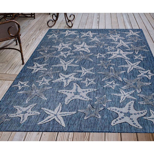 Liora Manne Carmel Starfish Indoor/Outdoor Rug, , alternate image number null