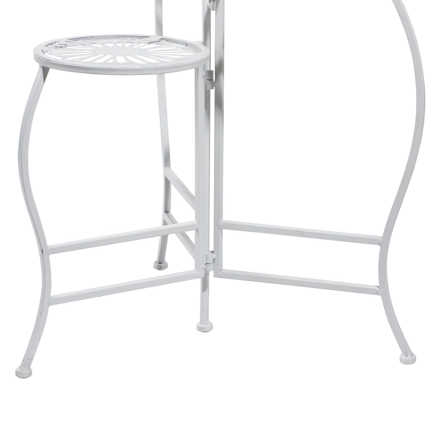 Set Of 3 White Metal Traditional Plantstand, , alternate image number 4