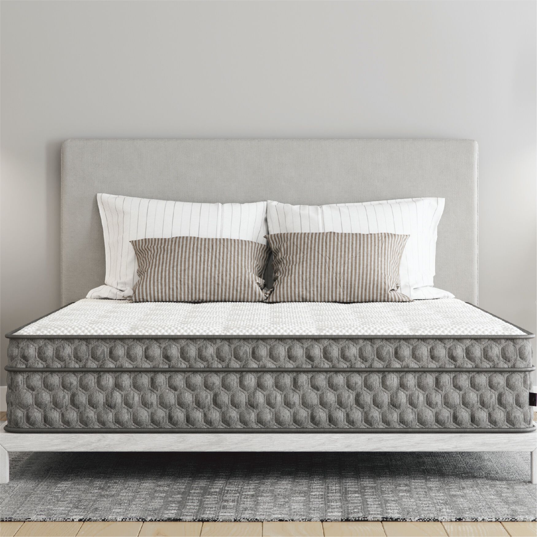 11 inches Gel Memory Foam Quilted Hybrid, Medium, King Mattress, , alternate image number 2