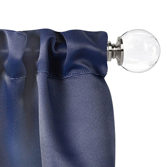 Innovative Decorative Room Darkening Wrap Around Rod & Finial 28-48, , alternate image number null