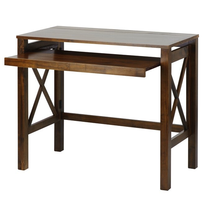 Montego Folding Desk with Pull-Out-Warm Brown, , alternate image number 5