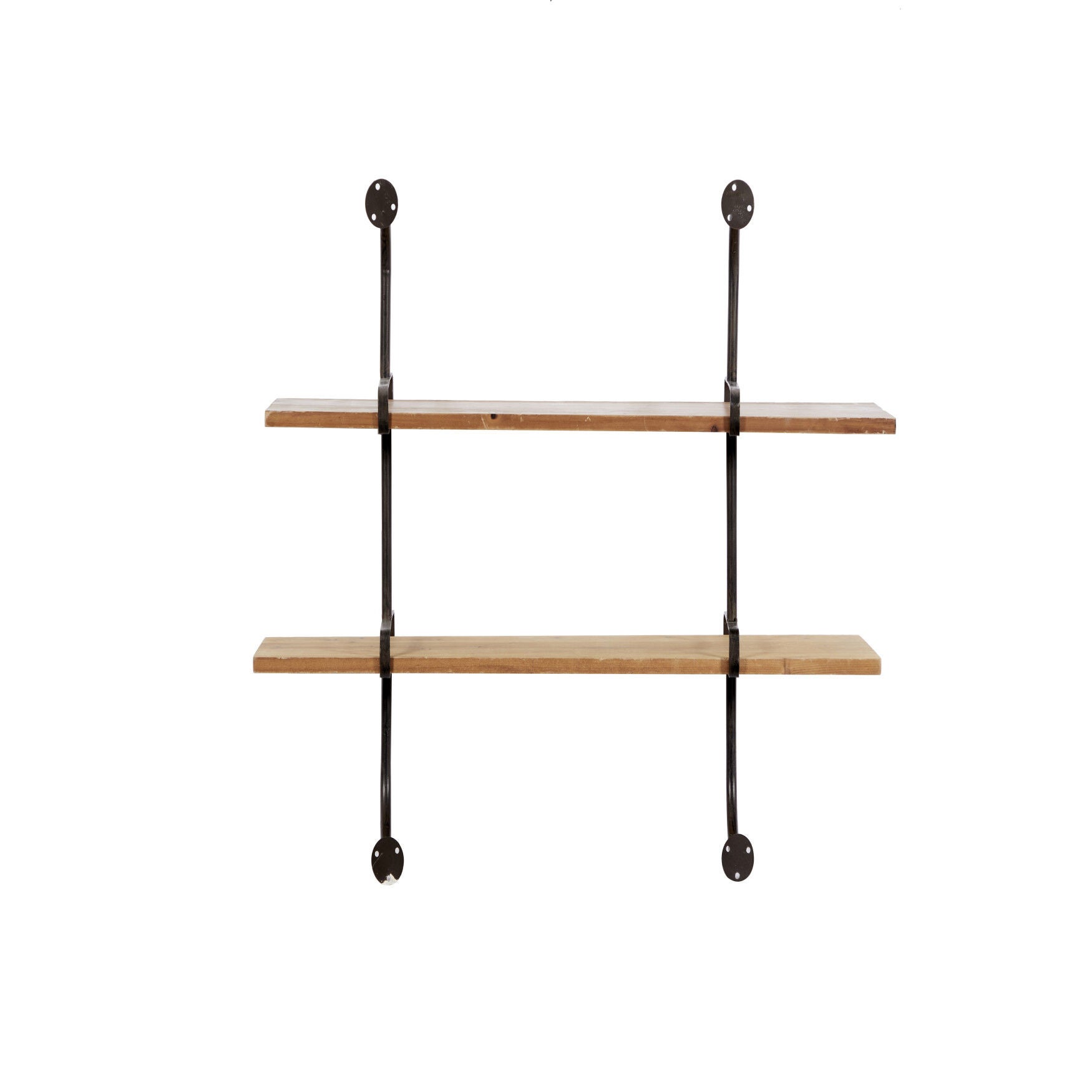 Brown Wood Industrial Wall Shelf Wall Shelf, , on-hover image number 1