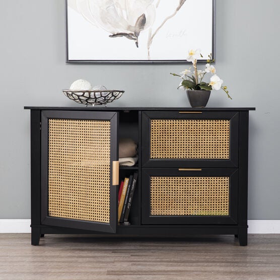 Chekshire Anywhere Storage Cabinet, BLACK, hi-res image number null