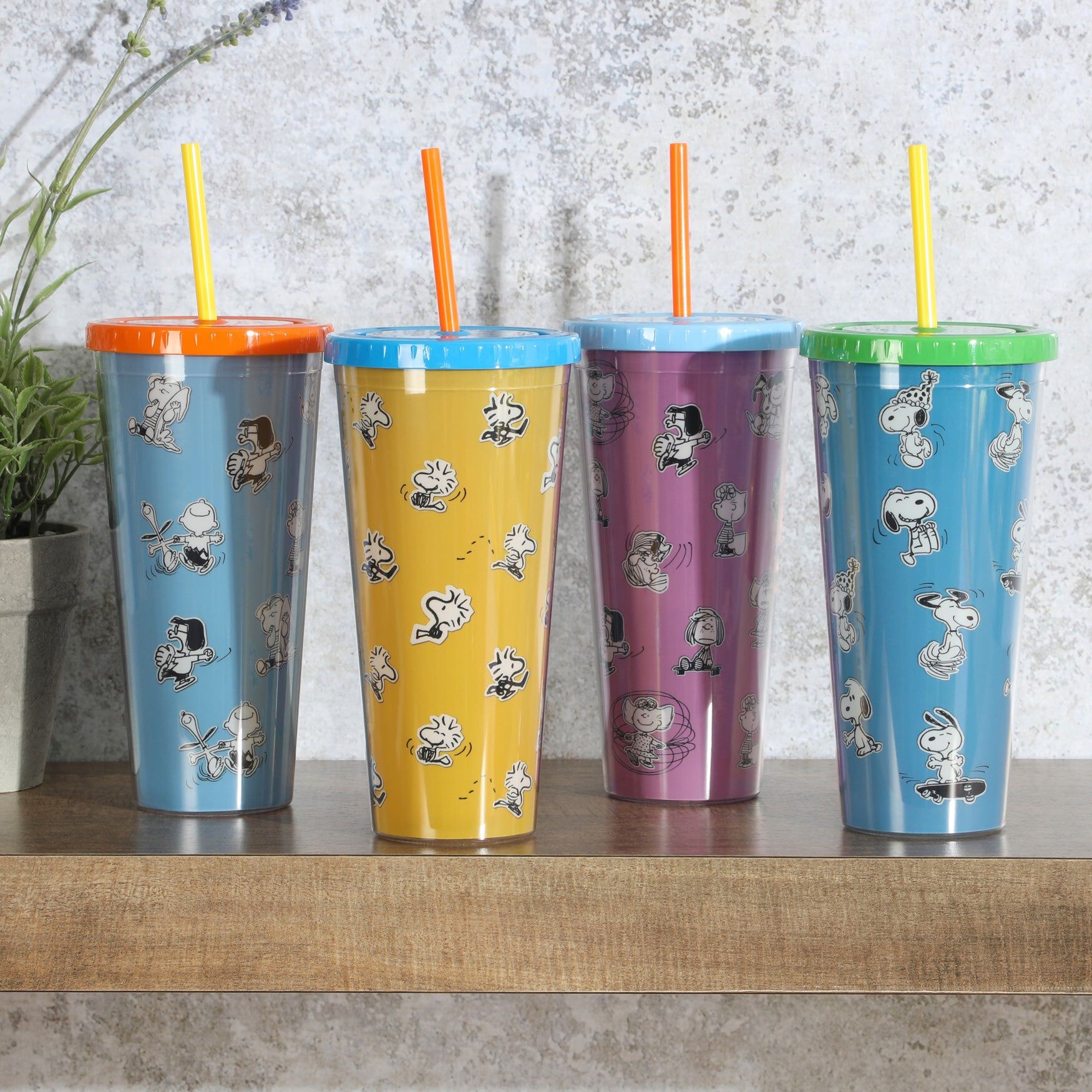Peanuts&reg; Tumblers 4-Pack, MULTI, hi-res image number 0
