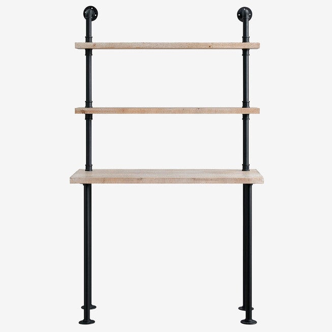 Wall Bookcase & Desk, WASHED FIR, hi-res image number 0