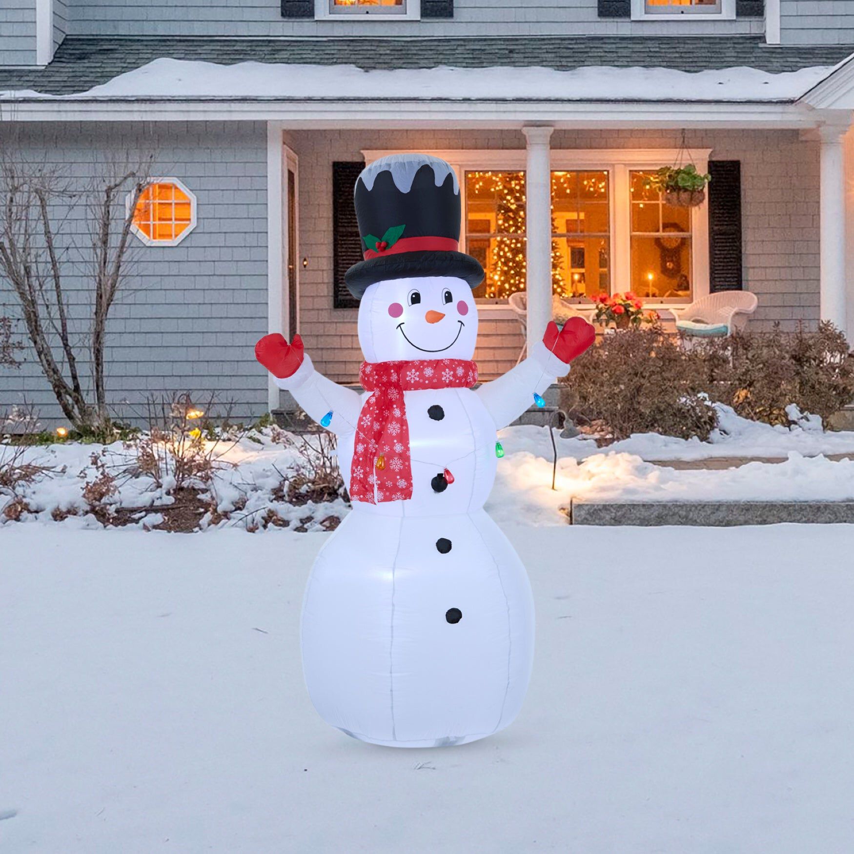 8' Inflatable Snowman