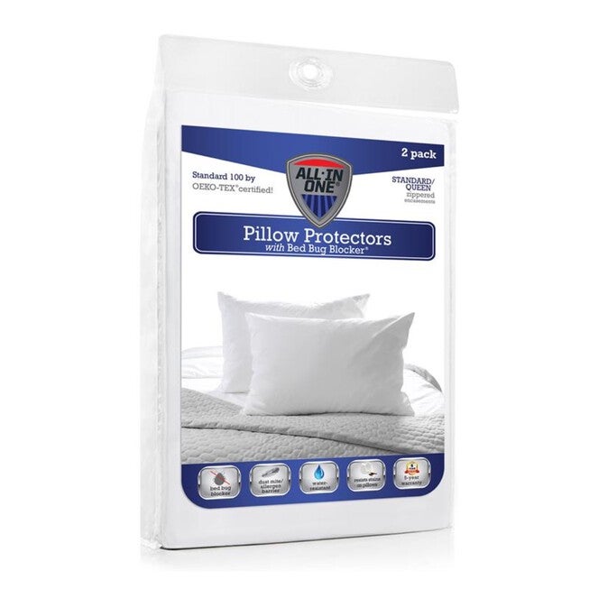 Fresh Ideas All-In-One Zippered Boxspring Encasement Cover, WHITE, hi-res image number 0