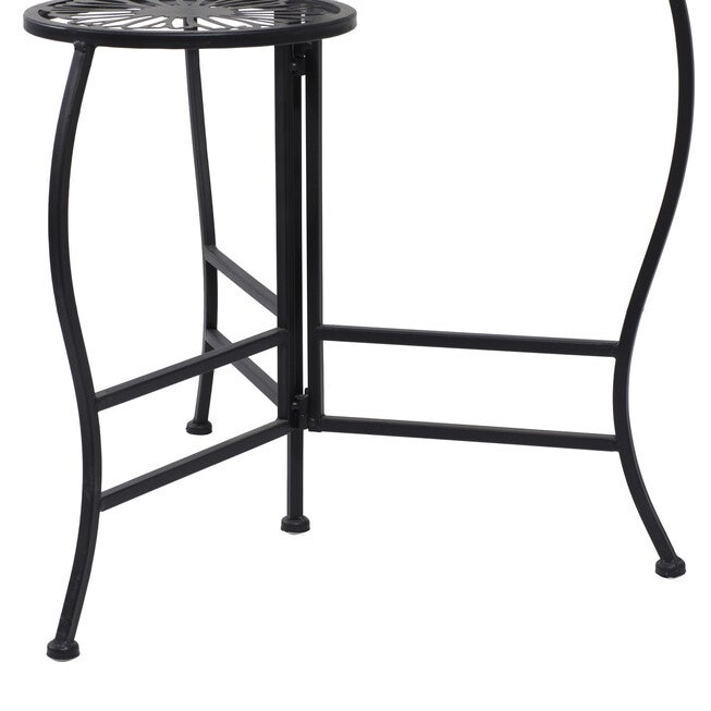 Set Of 3 Black Metal Traditional Plantstand, , alternate image number 6