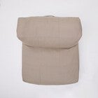 Light beige single deep seat chair module back view