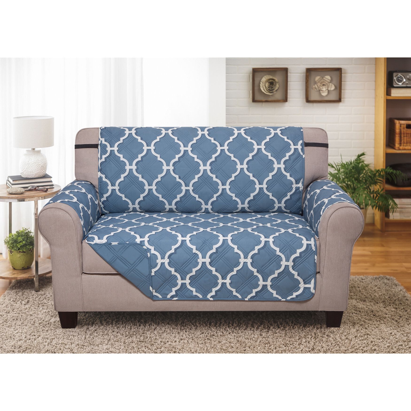 Love Seat Furniture Protector, ODYSSEY SLATE BLUE, hi-res image number 0