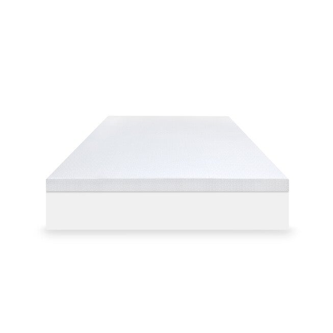 SensorPEDIC SensorCOOL 4-Inch Elite Cooling Gel-Infused Memory Foam Mattress Topper, WHITE, hi-res image number null