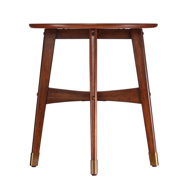 Rhoda Round Midcentury Modern End Table , , alternate image number null