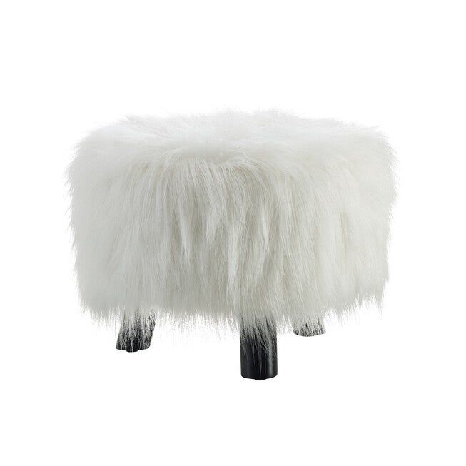 Faux Fur Foot Stool, , alternate image number 6