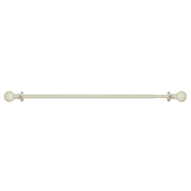 Innovative Decorative Room Darkening Wrap Around Rod & Finial 28-48, WHITE, hi-res image number null