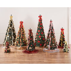 Fully Decorated Pre-Lit 6-Ft. Pop-Up Christmas Tree