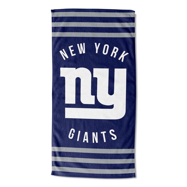 NY Giants Stripes Beach Towel, MULTI, hi-res image number 0