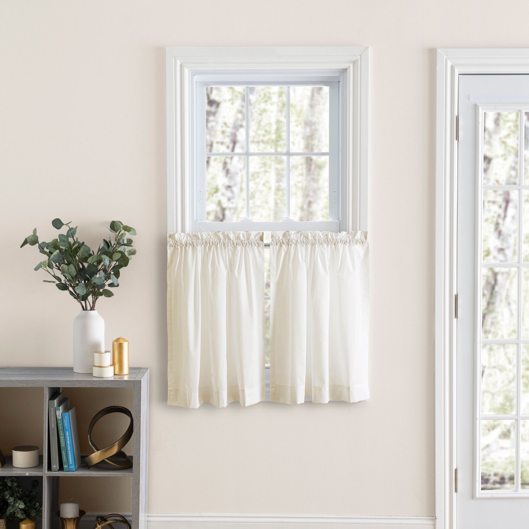 Classic Tailored Curtain Tailored Curtains, NATURAL, hi-res image number 0