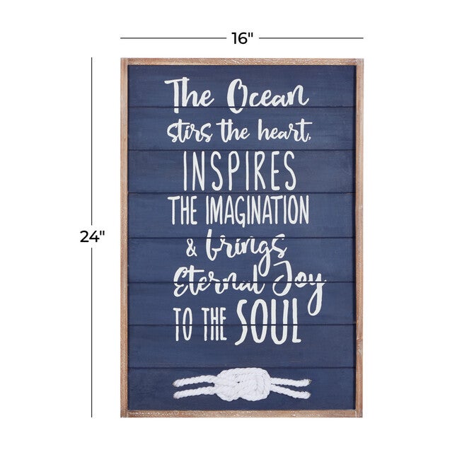 Blue Wood Farmhouse Wall Decor, , alternate image number null