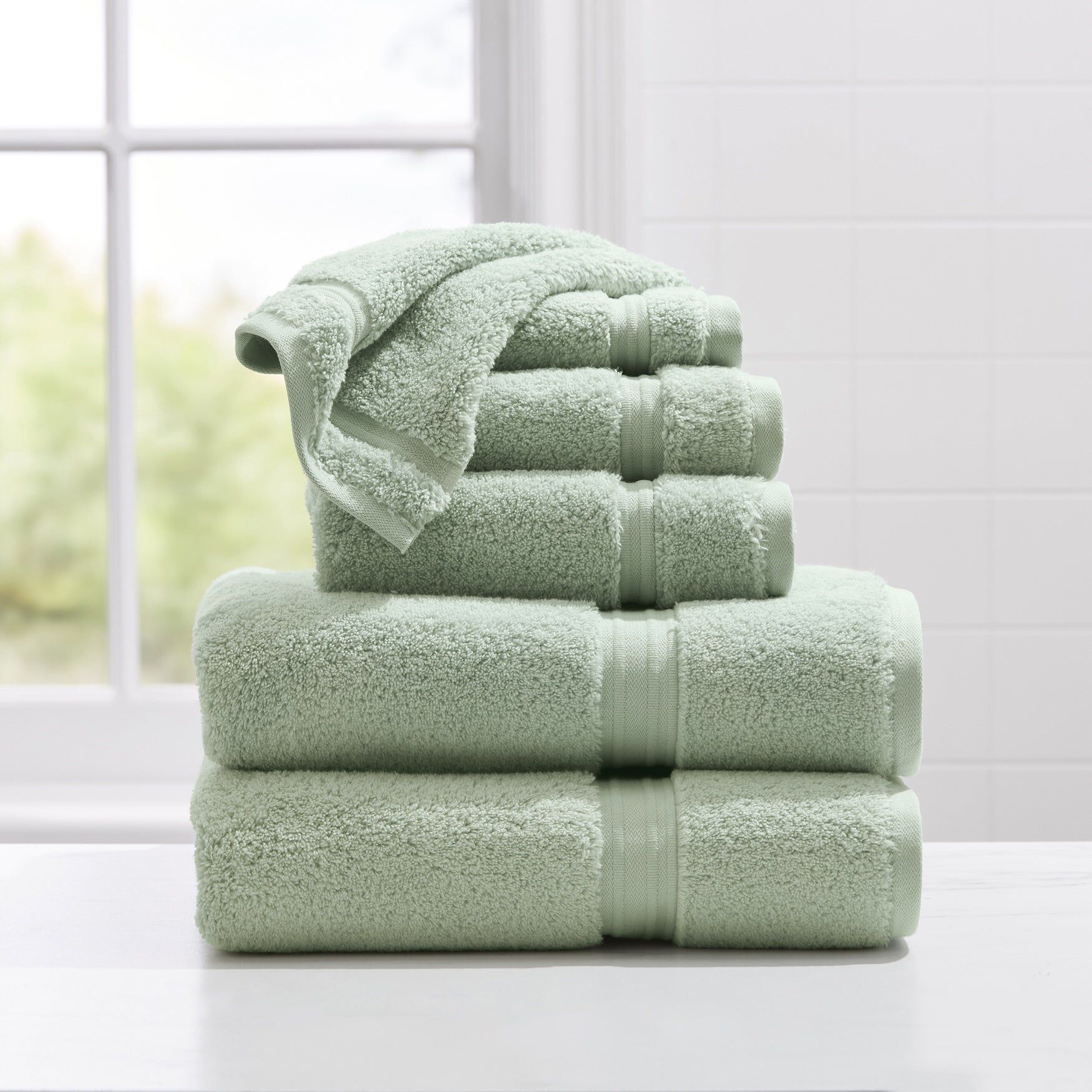 Amore 6-Pc. Bath Set, SEAFOAM, hi-res image number 0