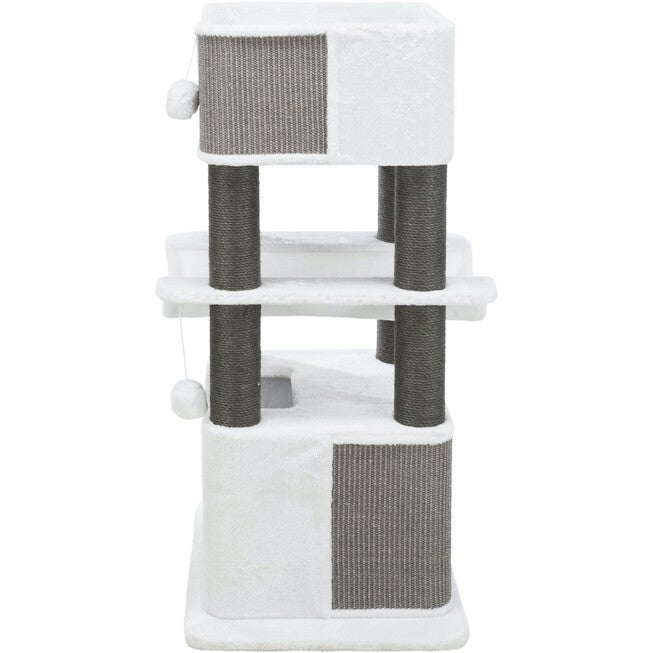 Lucano Cat Tower Scratching Post Cream/Gray, , alternate image number null