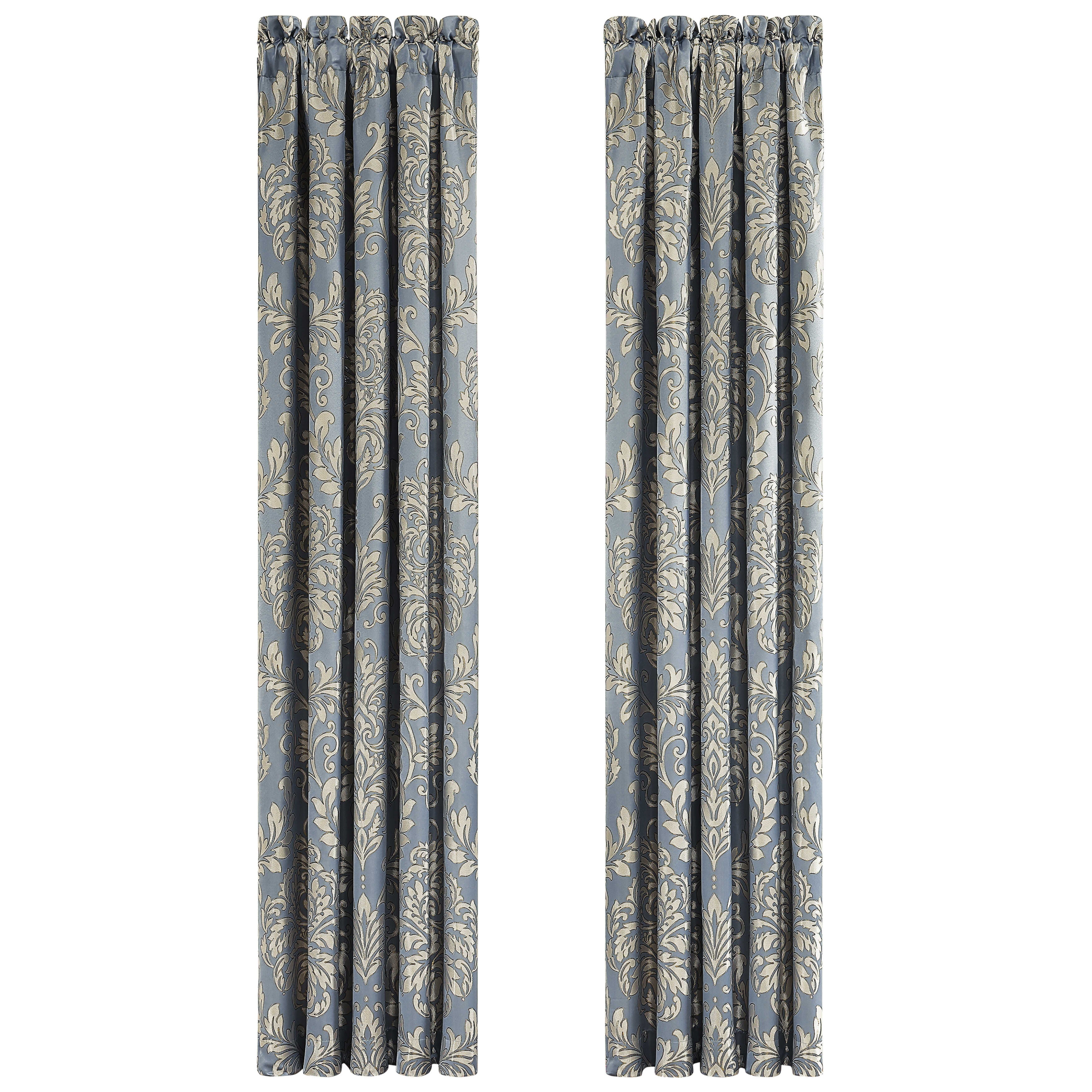 Lorenzo 84 Inch Window Panel Pair, BLUE, alternate image number 3