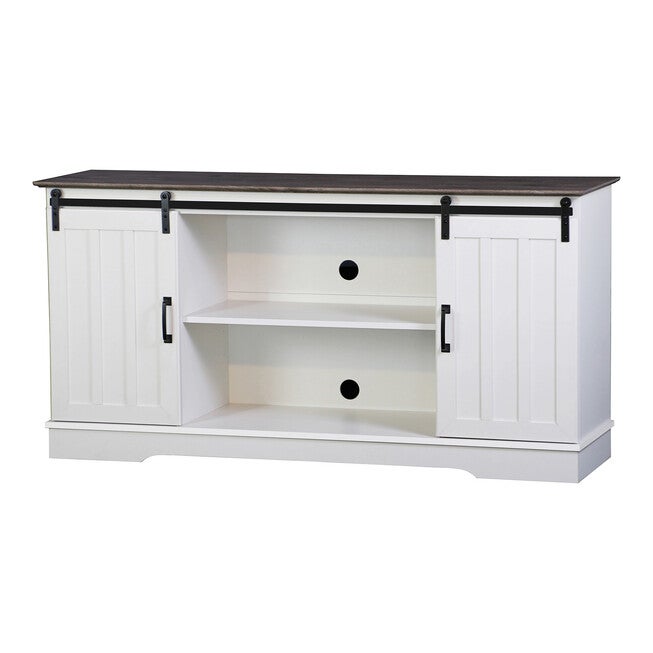 Finley 56-inch TV Stand with 2 Barn Doors, , alternate image number null