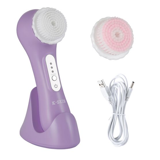 Facial Cleansing Massager, PURPLE, hi-res image number null