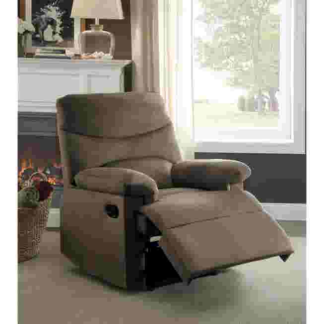 Beige recliner in living room