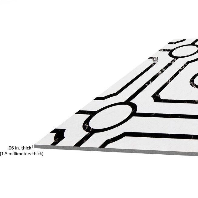 Retro 12x12 Self Adhesive Vinyl Floor Tile - Carrera - 20 Tiles/20 sq. ft., , alternate image number 4