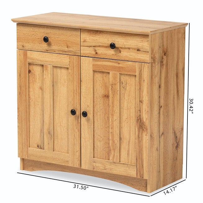 Lauren Wood 2-Door Buffet Kitchen Cabinet Furniture, , alternate image number 6