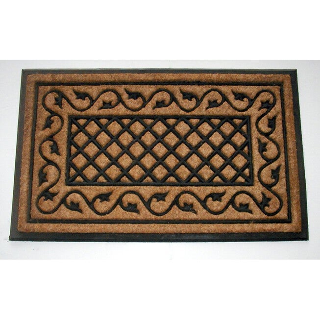 Ivy Coir Mat With Vinyl Backing Floor Coverings, MULTI, hi-res image number null