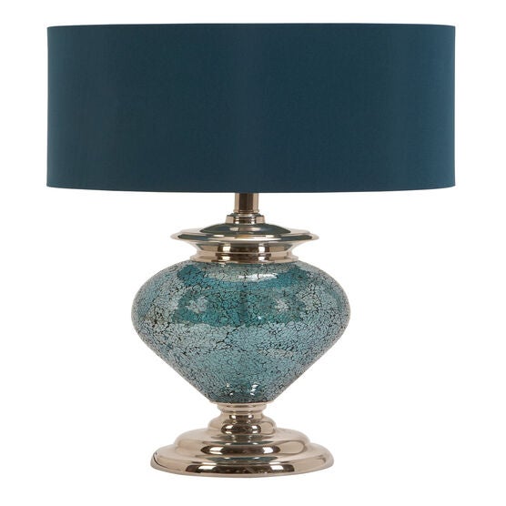 Silver Glass Tuscan Table Lamp, SILVER, hi-res image number null