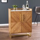 Trilken Bar Cabinet W Wine Storage, BROWN, hi-res image number null