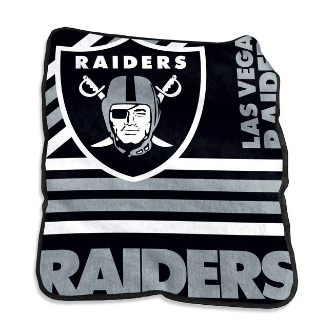 Las Vegas Raiders Raschel Throw Home Textiles, MULTI, hi-res image number 0