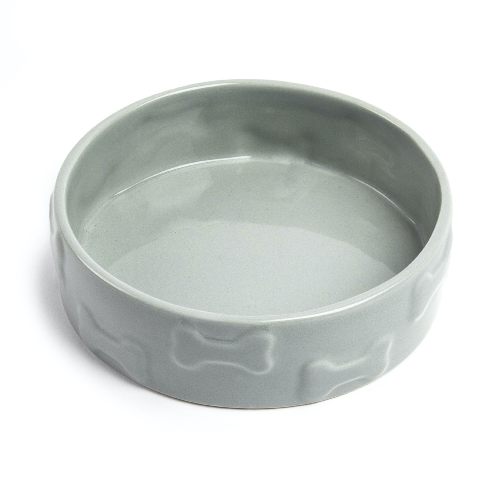 Set Of Two Manor Grey Medium Pet Dog Bowls, , on-hover image number 1