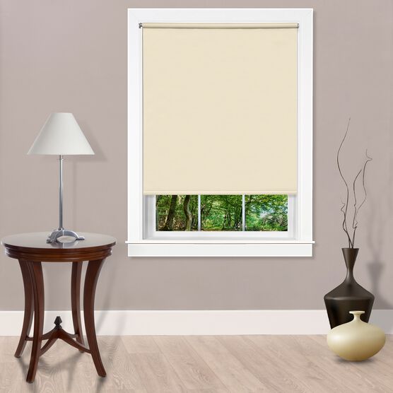 Cords Free Tear Down Room Darkening Window Shade, IVORY, hi-res image number null