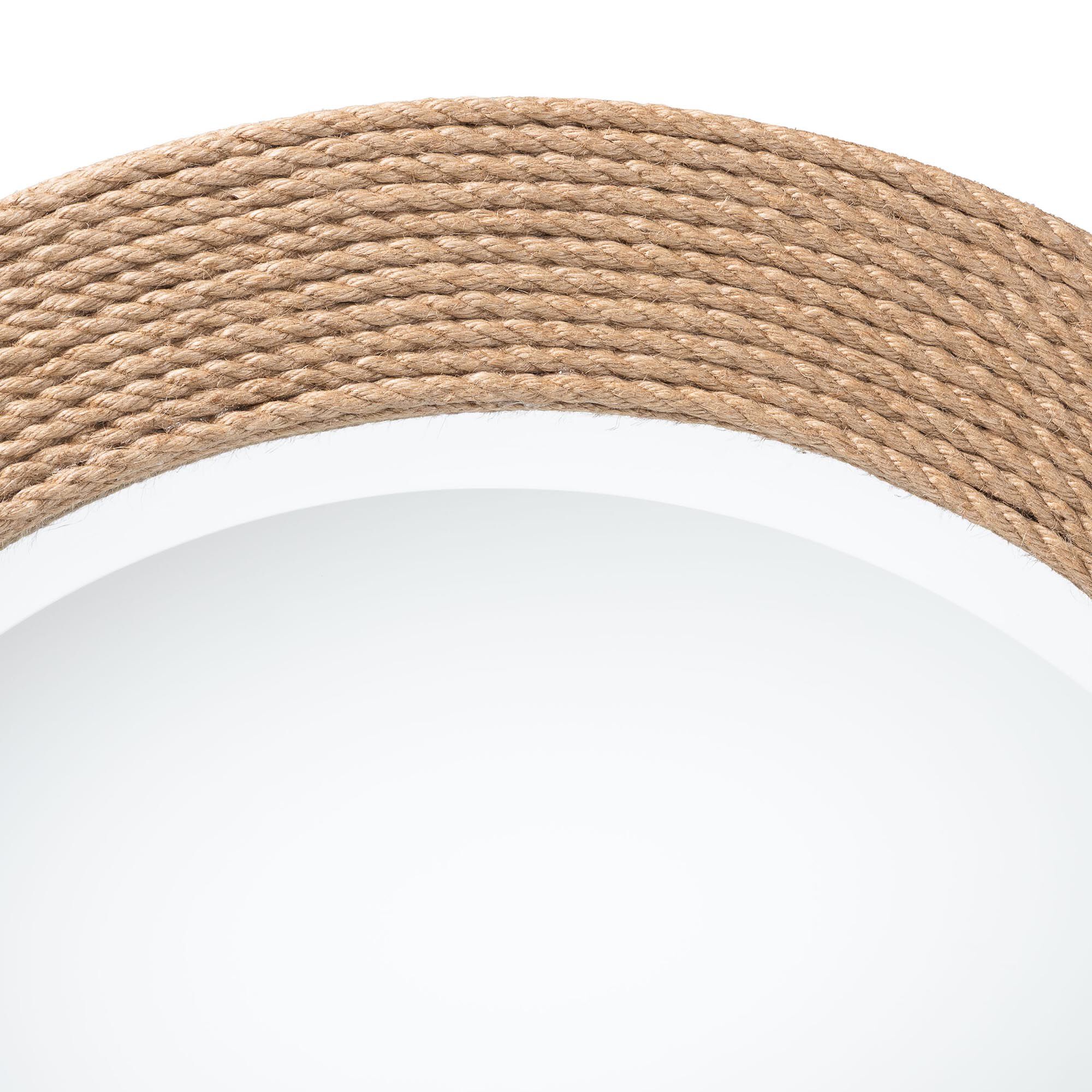 Nieva Round Woven Rope Mirror, NATURAL BROWN, alternate image number 2