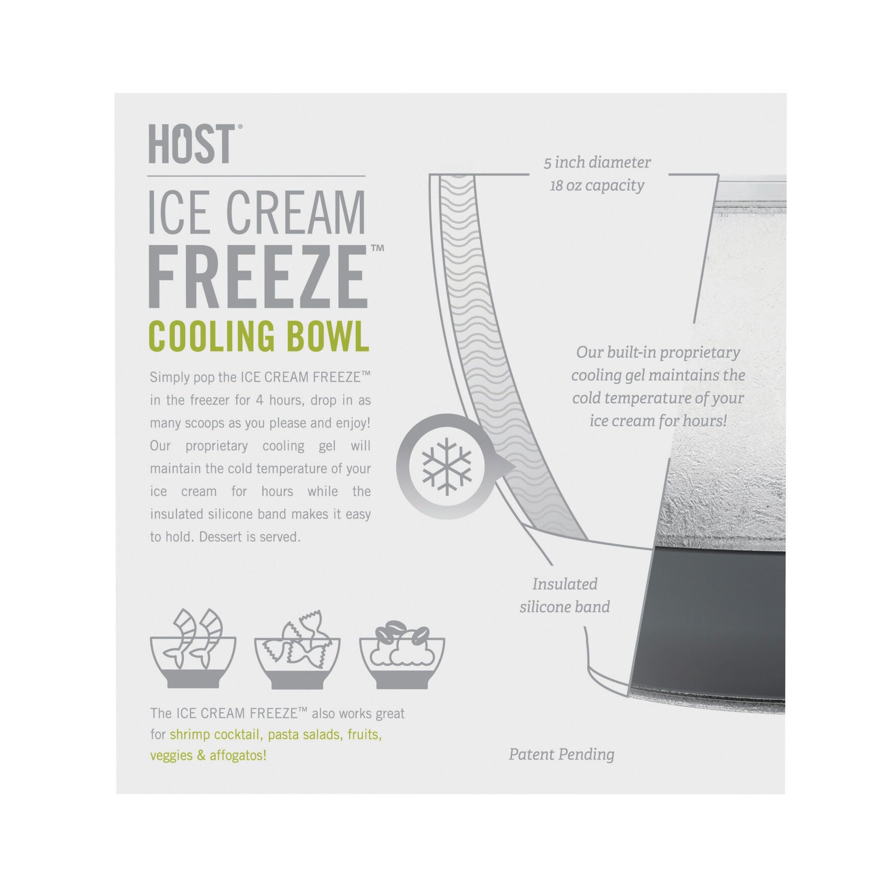 Ice Cream Freeze Cooling Bowl By, , alternate image number 6