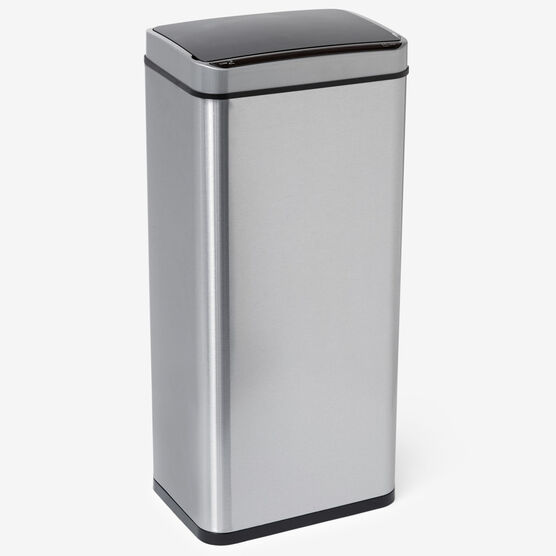 Tall 50-Lt. Sensor Trash Can, STAINLESS STEEL, hi-res image number null
