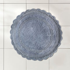 24" Round Crochet Bath Mat