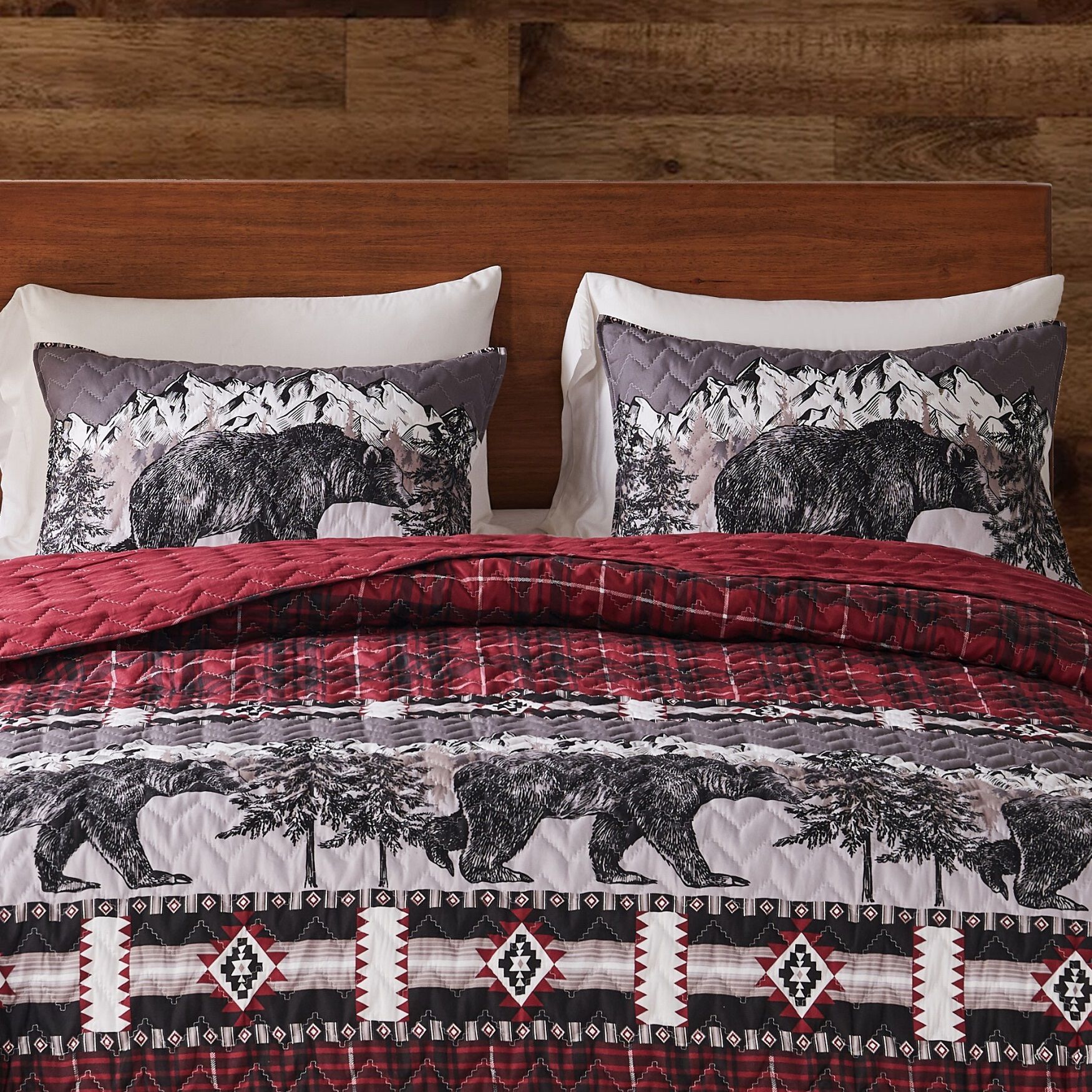 Timberline Quilt And Pillow Sham Set, , alternate image number 2