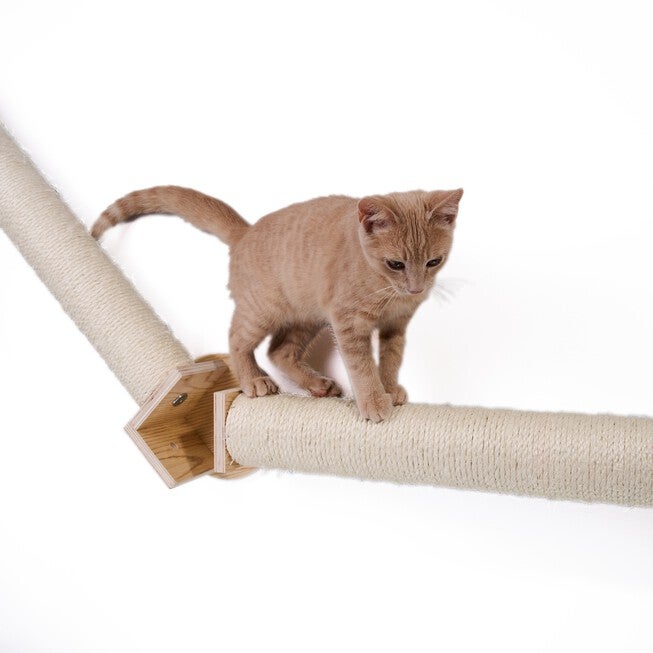 Armarkat Wall Series Wall Climbing Cat Post Bridge W2307, NATURAL BEIGE, alternate image number null