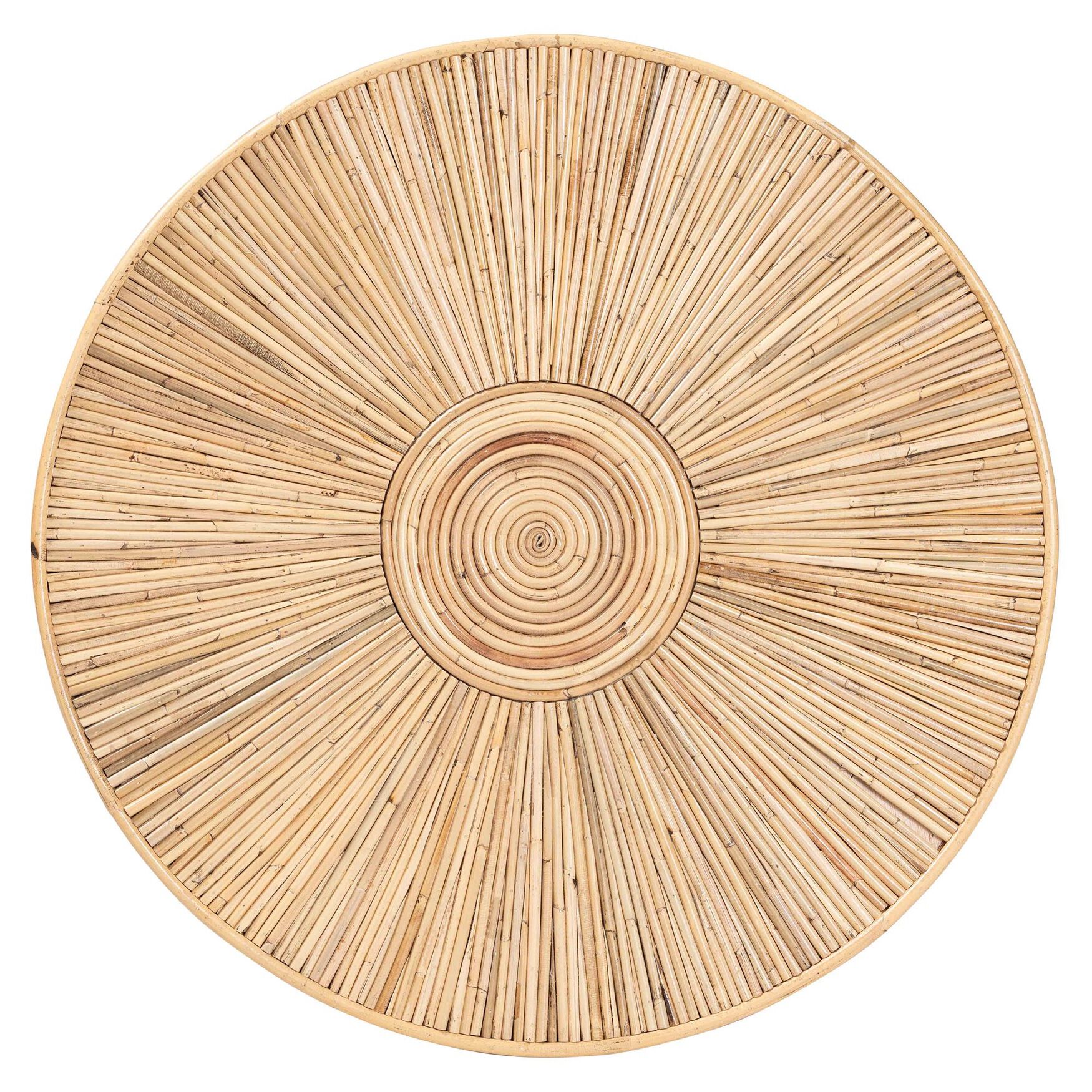 Miami Bohemian Light Honey Rattan Coffee Table, , on-hover image number 1