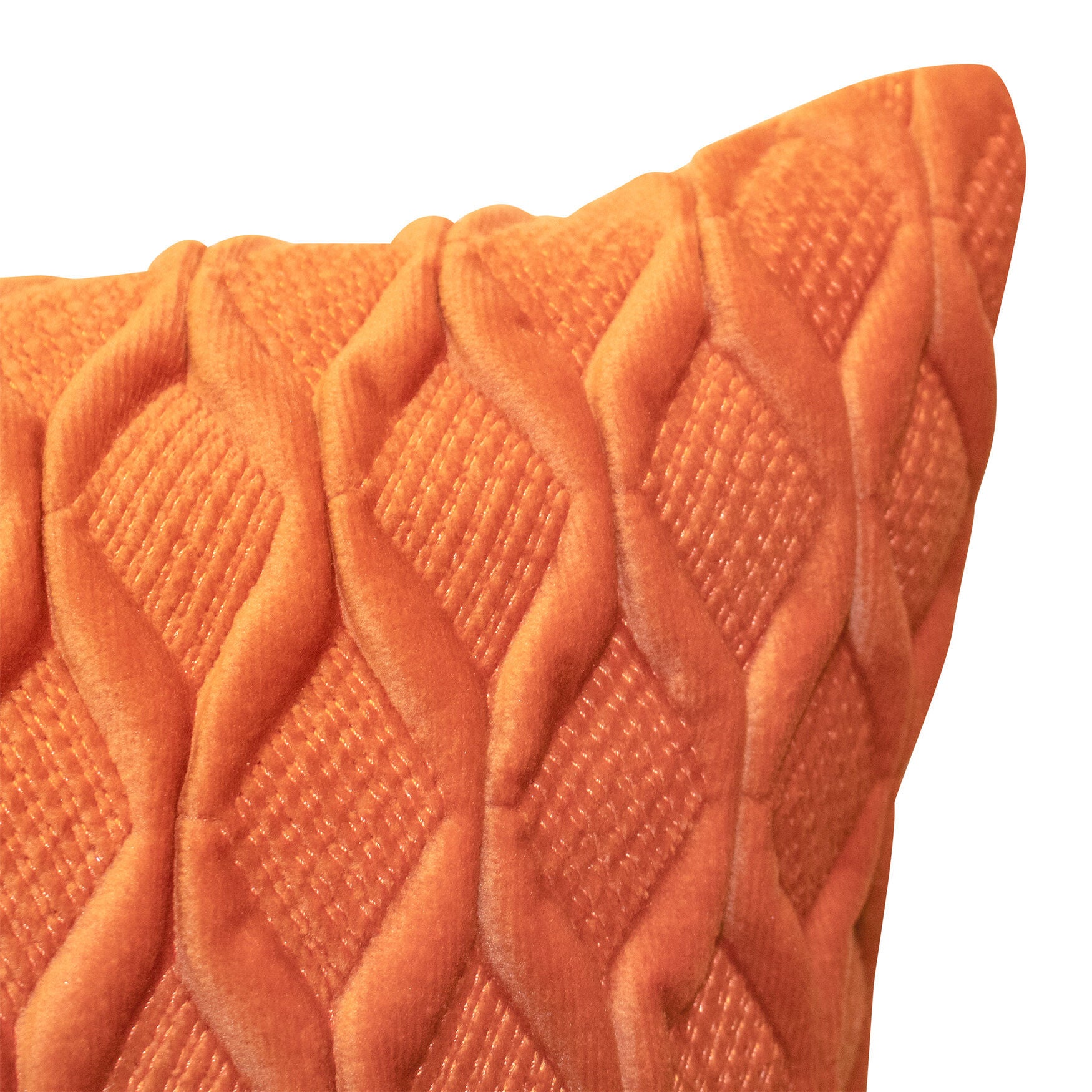 Edie@Home Fishnet Ruched Velvet Decorative Pillow Dec Pillow, , alternate image number 2