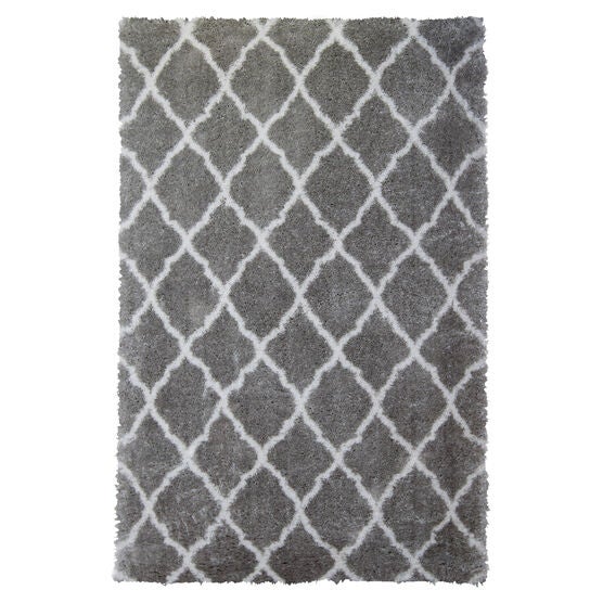 Trellis Shag Rug, GRAY IVORY, hi-res image number null